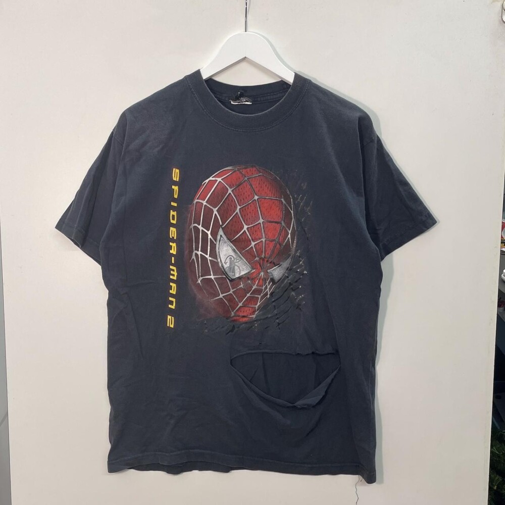 Marvel Men's Black and Grey T-shirt